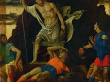 Andrea Mantegna Resurrezione di Cristo tempera e oro su tavola 1492-1493 Accademia Carrara