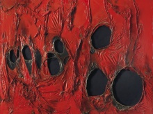 ALBERTO BURRI, Rosso Plastica, 1963