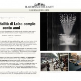 Il Giornale dell'Arte, 07.04.25 | L'essenzialità di Leica compie 100 anni 