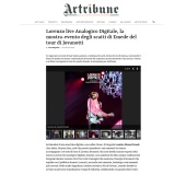 Artribune 161118 | Lorenzo Live analogico digitale