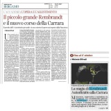 Corriere della Sera edizione Bergamo 10072021 | Rembrandt in una storia meravigliosa