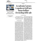 La Repubblica Milano 28012923 | La Lettura de Il Corriere della Sera 22012023 | Il "Museo Nuovo" e Cecco del Caravaggio. L'Allievo Modello